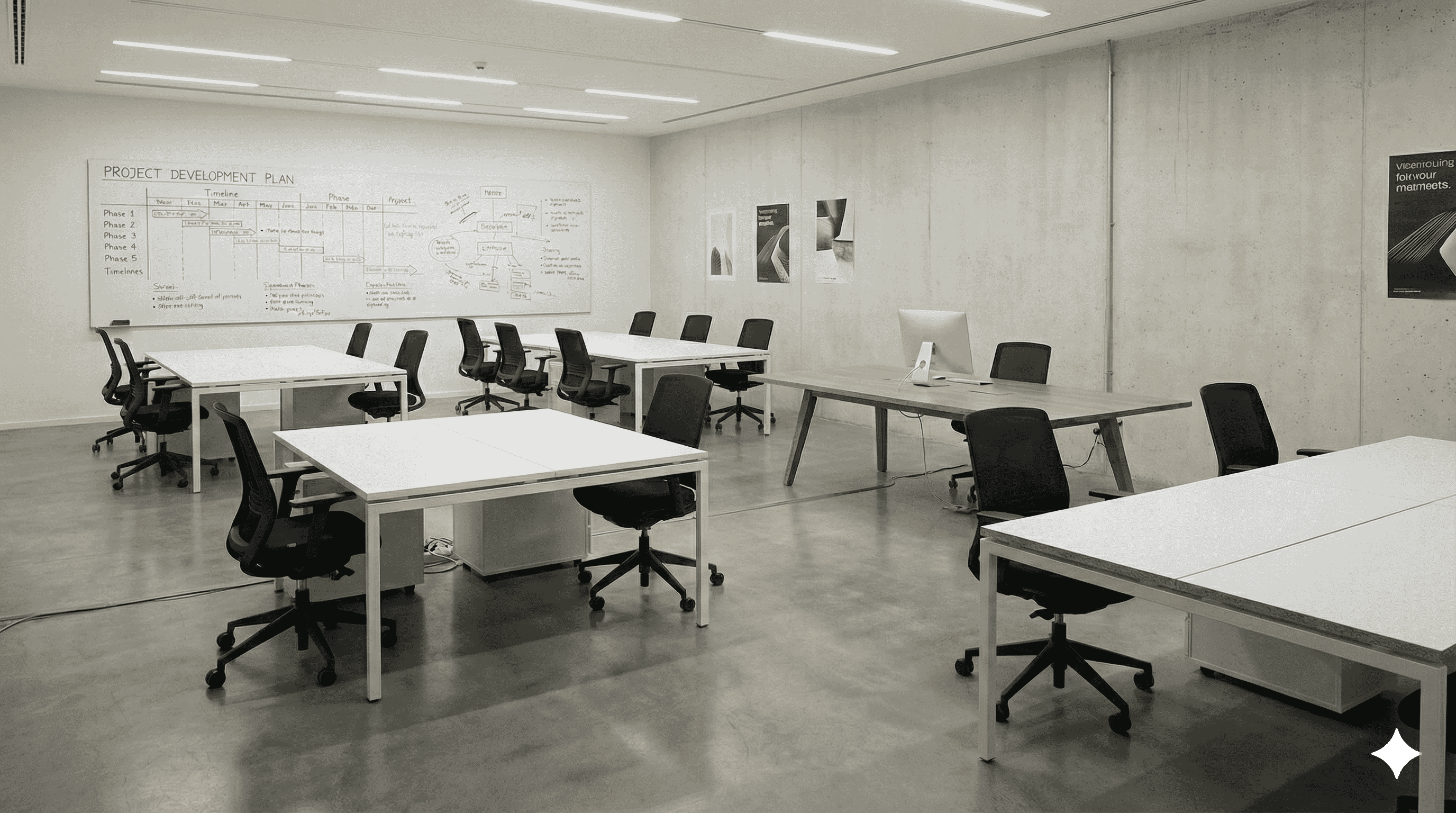 AI-generated render of the Eternity Labs studio layout